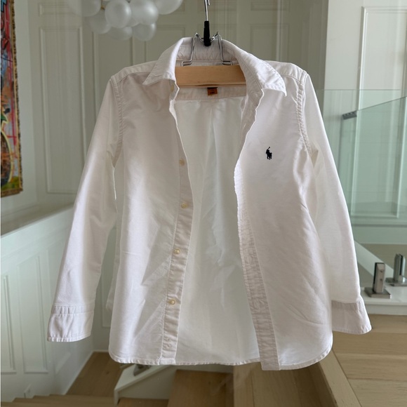 Polo Ralph Lauren Other - Polo Ralph Lauren White Boys Button Down Shirt Sz 6